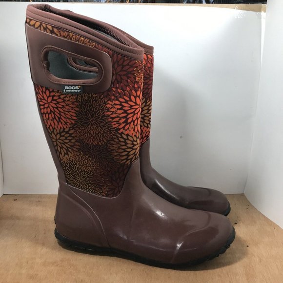 Bogs Women North Hampton Floral Maroon 